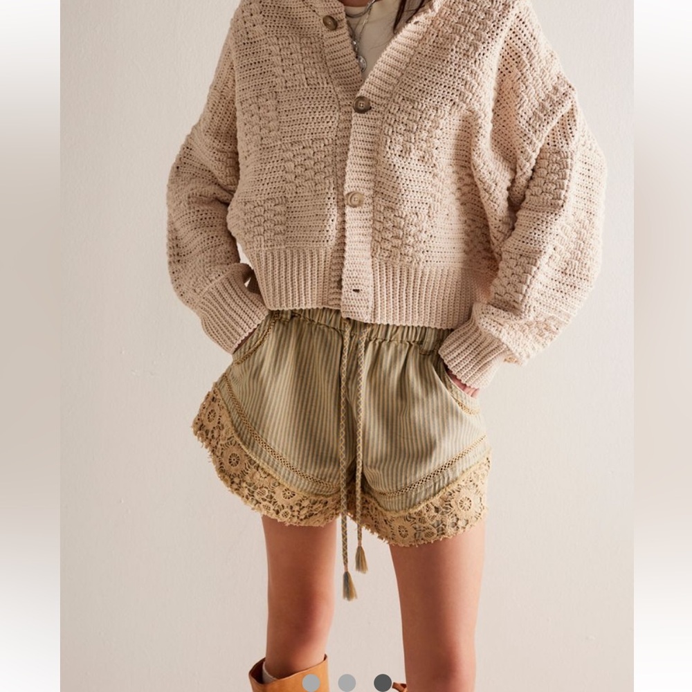 We The Free / Free People Shake it off railroad pull on shorts